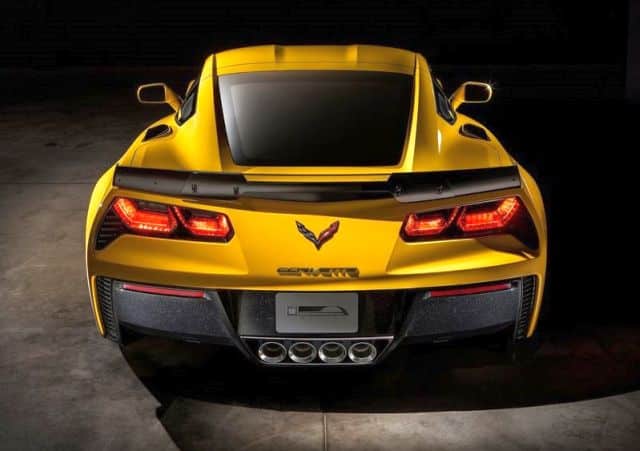 Chevrolet Corvette Z06 arka görünümü