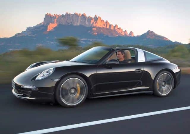 911 Targa 4 önden üç çeyrek görünüm
