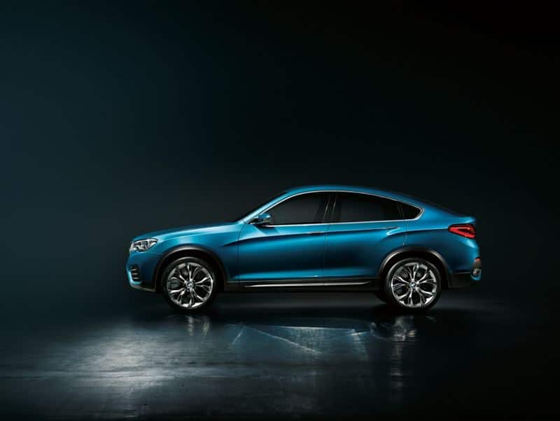 BMW X4 konseptinin geniş çamurluk yapısı