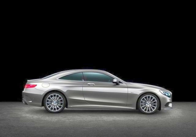 S-Class Coupe yan profil ve çerçevesiz kapılar