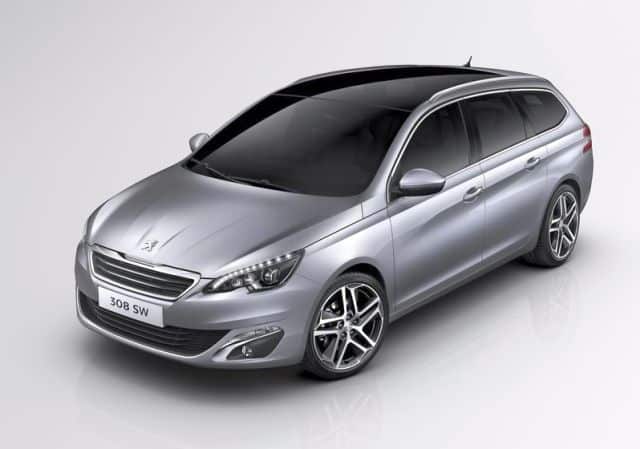 308 SW station wagon ön üç çeyrek görünümü