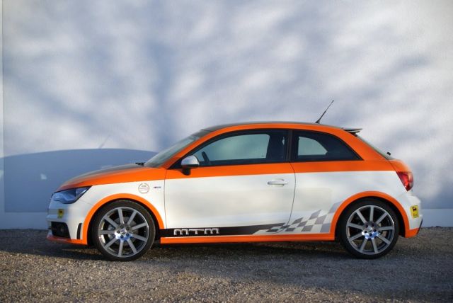 Audi A1 MTM yan görünümü ve Bimoto jantları