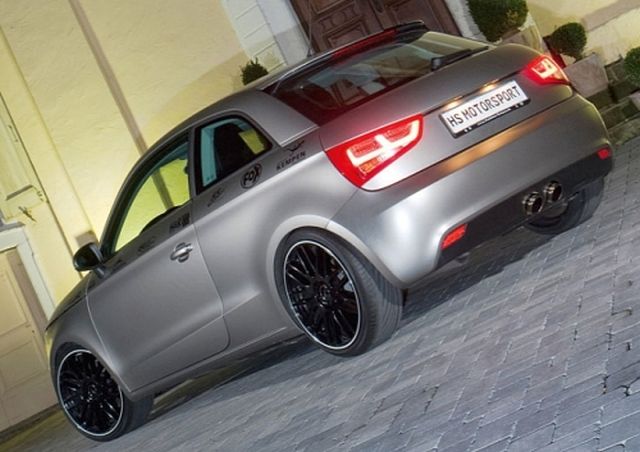 Audi A1 HS Motorsport proje otomobilinin farklı açıdan görünümü
