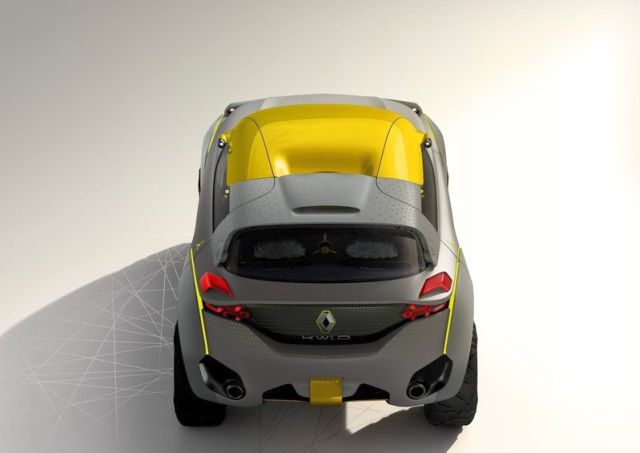 Renault Kwid konseptinin üstten gövde görünümü