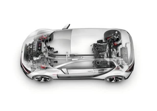 Design Vision GTI dört tekerlekten çekiş şeması
