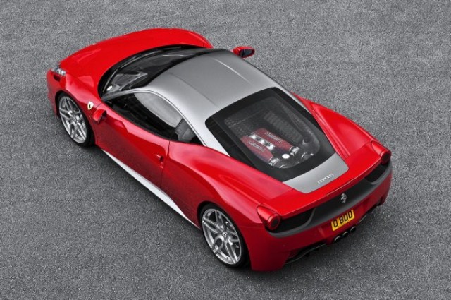 Ferrari 458 Italia Kahn Design üstten görünüm