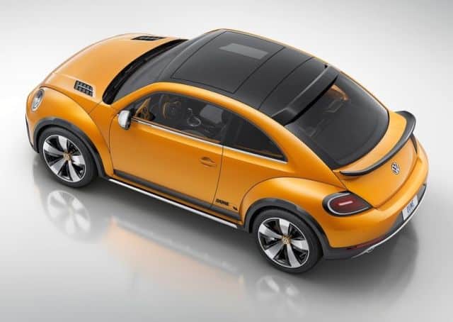 Volkswagen Beetle Dune Concept üstten görünüm