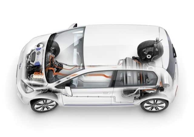 Volkswagen twin up Concept hibrit sistem yerleşimi