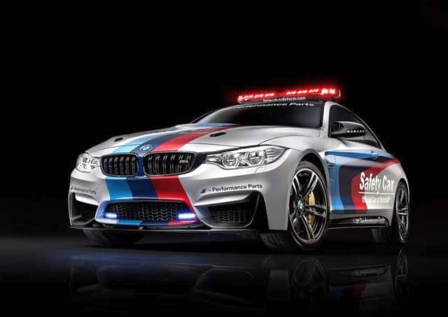 BMW M4 MotoGP güvenlik aracı ön görünümü