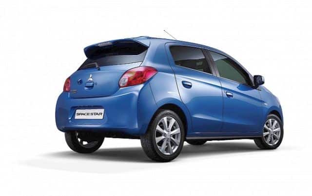 Mitsubishi Space Star arka üç çeyrek görünümü