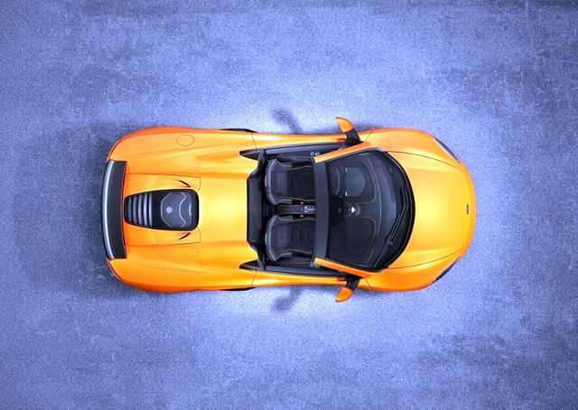650S Spider üstten görünüm