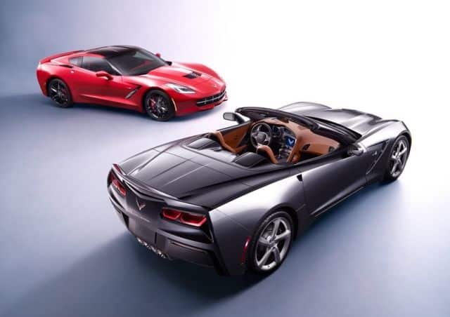 Chevrolet Corvette C7 Stingray açık ve kapalı gövde seçenekleri
