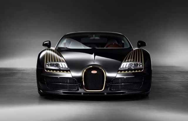 Veyron Grand Sport Vitesse Black Bess ön görünümü