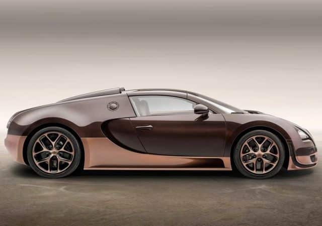 Bugatti Veyron Rembrandt yan profil görünümü