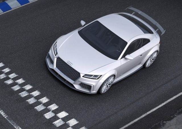 Audi TT quattro sport konsepti üstten görünüm