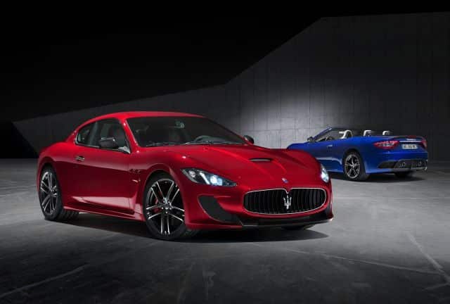 2015 Maserati GranTurismo MC Centennial Edition ön üç çeyrek görünümü
