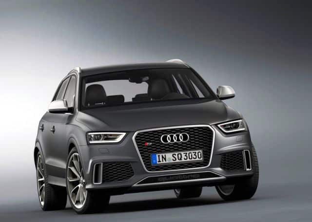 Audi RS Q3 önden görünüm ve geniş hava girişleri