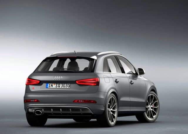 Audi RS Q3 arka tamponu ve tavan spoyleri
