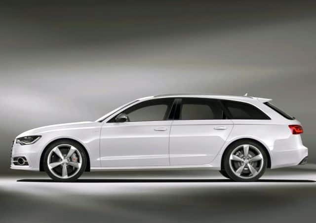 Beyaz S6 Avant yan profil