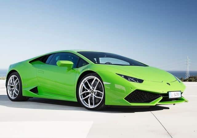 Yeşil Huracan LP 610-4 dış tasarım ayrıntısı