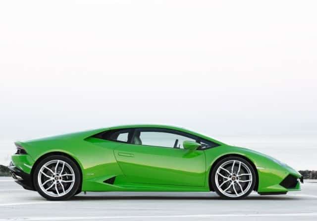 Lamborghini Huracan LP 610-4 yeşil gövde dış görünümü
