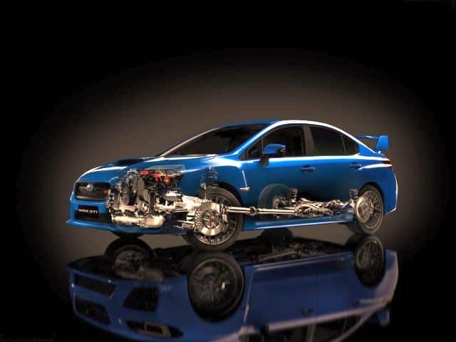 2015 Subaru WRX STI aktarma sistemi şeması