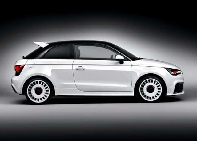 Audi A1 quattro ön üç çeyrek görünümü