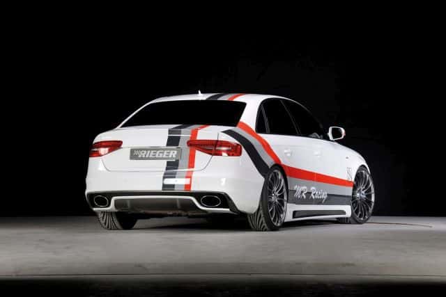Rieger Audi A4 B8 arka tampon ve egzoz tasarımı