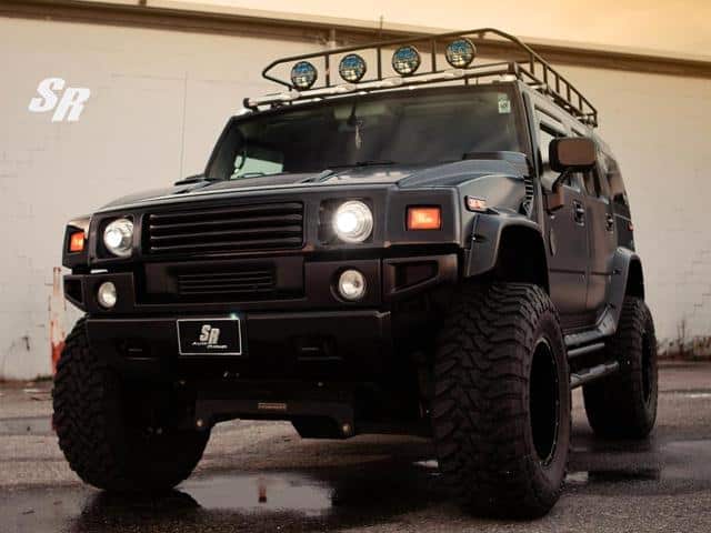Black Hummer H2 Tuning by SR Magnum Style tuning otomobil arşiv görseli