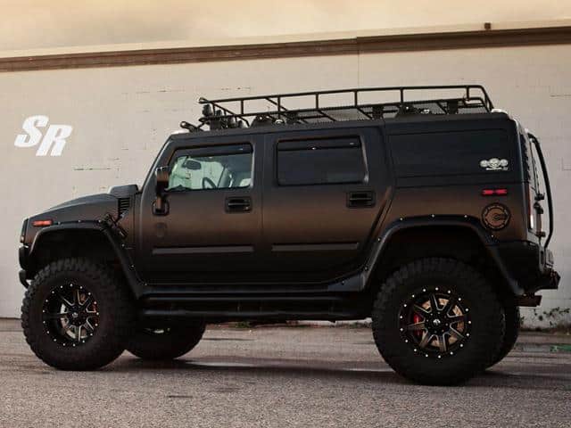 Hummer H2 Magnum yan görünüm ve tavan taşıyıcısı