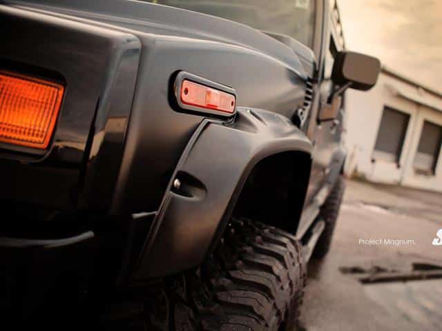 Hummer H2 SR Auto mat siyah yan profil