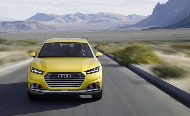 Audi TT temalı crossover konseptinin ön görünümü