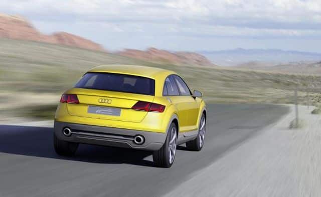Audi TT offroad konseptinin arka görünümü