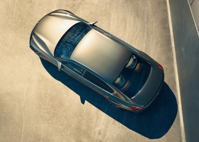 BMW lüks konsept otomobilinin üstten görünümü
