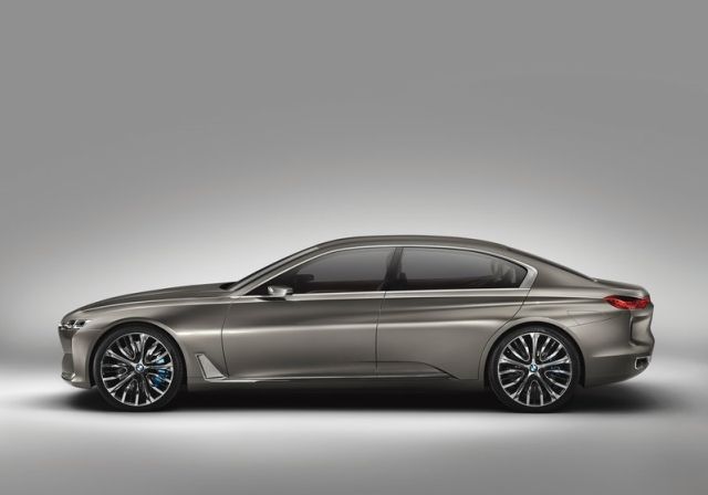 BMW lüks konsept otomobilinin kapalı yan profili
