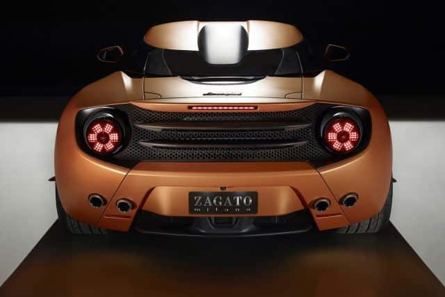 Lamborghini 5-95 Zagato önden görünüm ve çift bombeli tavan