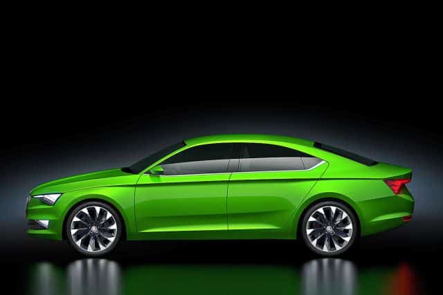 Skoda VisionC konsepti ön üç çeyrek görünümü