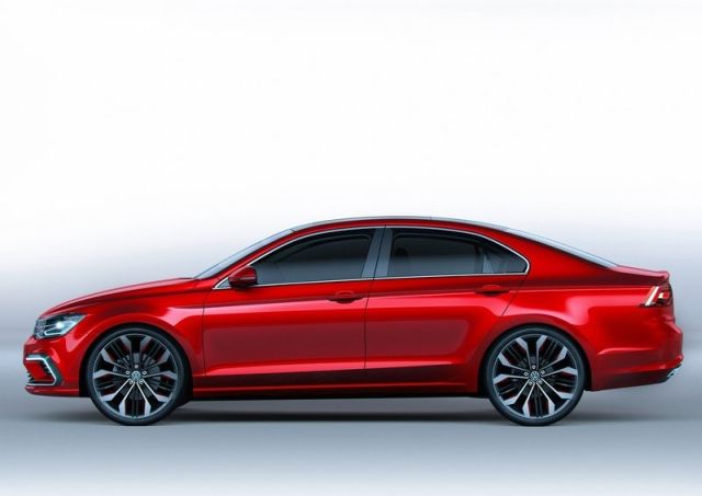 Volkswagen New Midsize Coupé yan profil görünümü