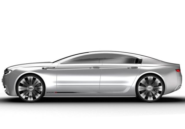Qoros 9 Sedan Concept ön ve yan tasarım görünümü