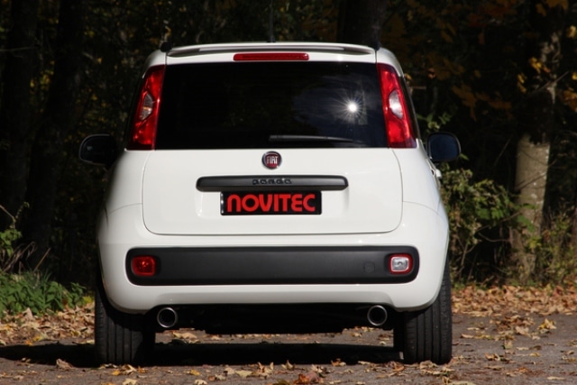 Fiat Panda Novitec N10 jant ve alçaltılmış süspansiyon görünümü