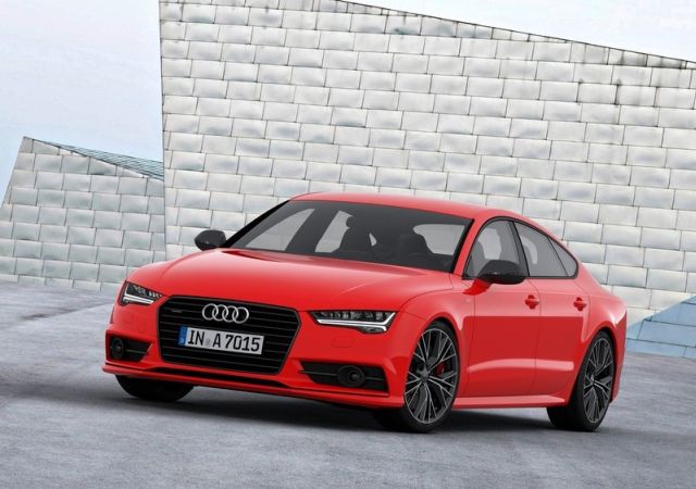 Kırmızı Audi A7 TDI competition ön tasarımı
