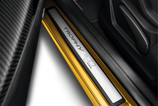 Megane RS 275 Trophy numaralı kapı eşiği