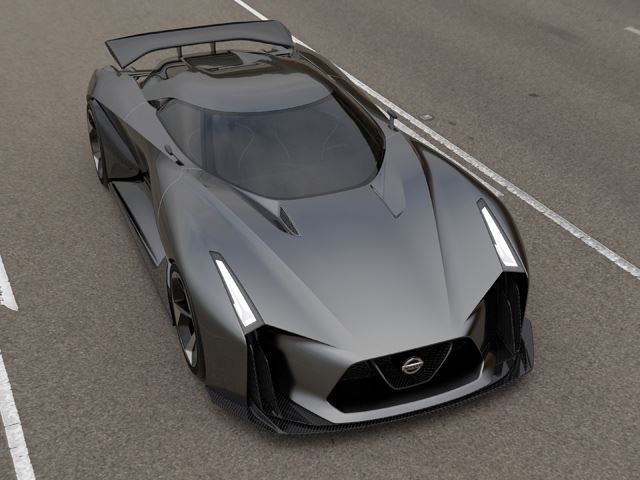 Nissan Vision Gran Turismo konseptinin geniş çamurluklu profili