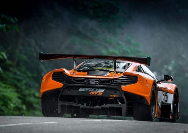 650S GT3 Goodwood parkurunda arkadan