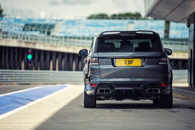 Overfinch Range Rover Sport arka görünüm arşiv fotoğrafı