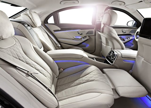 Mercedes-Benz S 600 Guard arka konsol ve koltuk kumandaları