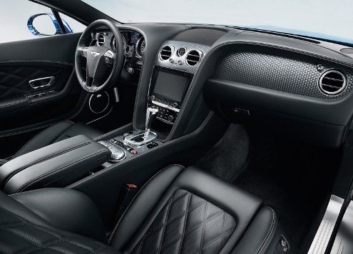 Bentley GT Speed deri döşemeli iç mekânı