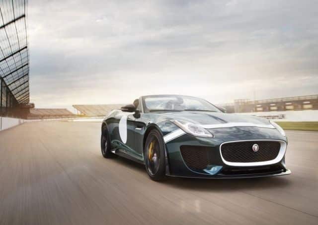 Jaguar Project 7 pistte önden üç çeyrek görünüm