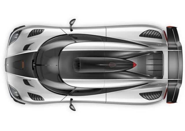 Koenigsegg One 1 üstten görünüm
