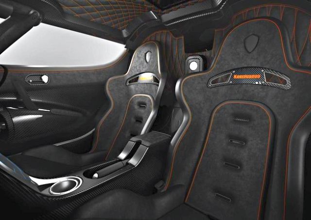 Koenigsegg One 1 iç mekânı